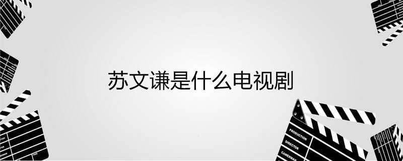 苏文谦是什么电视剧
